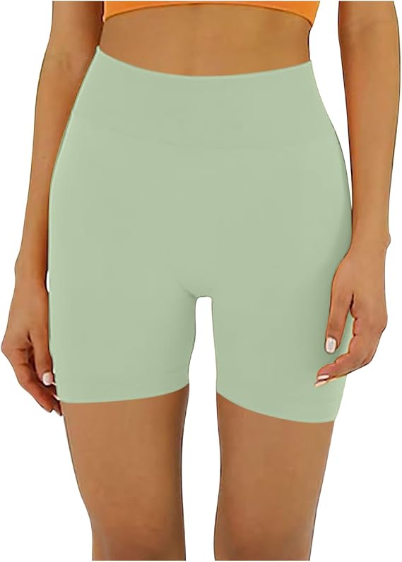 Women Seamless Fitness Shorts High Waist Lifting Short Tight And Quick Dried Yoga Shorts