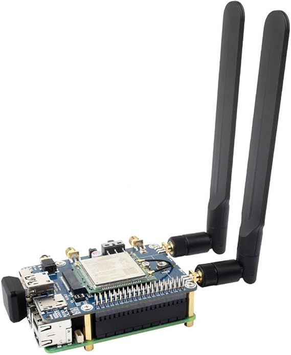 for Raspberry Pi 4G/3G/2G Communication SIM7600G-H M.2 HAT with GNSS Positioning and High Speed LTE CAT4 Global Band Connection for Networking Cloud Phone Call/SMS etc @XYGStudy (SIM7600G-H-M2 4G HAT)