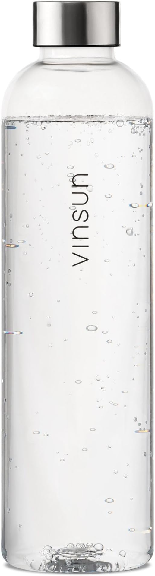 VINSUN Water Bottle 1L, Leak-proof Water Flask, BPA free, Reusable, Tritan