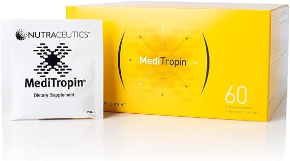 Meditropin Anti-Aging Amino Acid Supplement for Adults Supports Natural Growth Hormone Production, Vitality & Recovery 60 Sachets