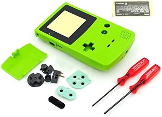 Perfect Part Replacement Full Housing Shell Case Cover For Gameboy Color GBC - Lime Green