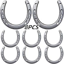 Desyeryamimi 8,12,24 PCS Horseshoe Wall Decor,Lucky Cast Iron Horse Shoes for Decorations,Crafts,Wedding,Birthday,Cowboy Party,Western Party Favors Supplies (8)