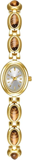 ADSBIAOYE Womens Gold Watch Waterproof Quartz Wrist Watch Elegant Oval Vintage Small Dial Bracelet Watch Fashion Dress Watches for Ladies