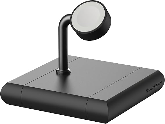 Scosche BL2AW BaseLynx 2.0, Magnetic wireless Charging Stand for Apple Watch, Fast Smart Watch Charger Docking Station Compatible with Apple Watch 2, 3, 4, 5, 6, 7, 8, 9, 10, SE, Ultra, Ultra 2, Black
