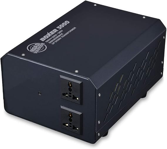 RW116 Up/Down Transformer, 3kVA, Boost, Buck Transformer, Australia, England, Europe, Korea, China, Shiroshita Industries