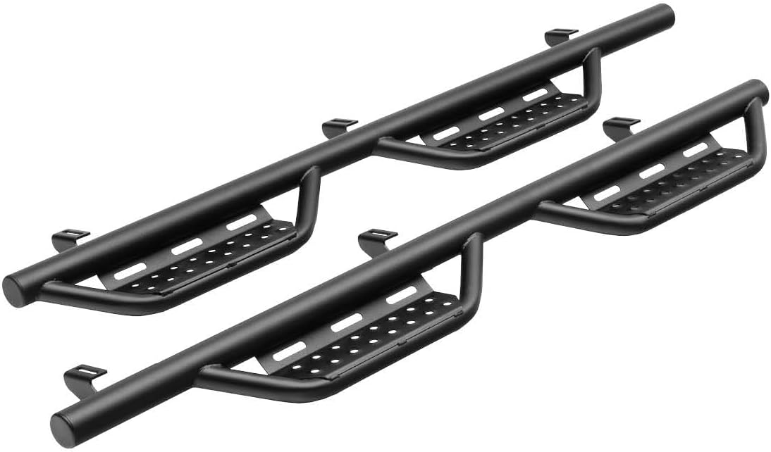 RealTruck Nerf RS Steps for Jeep Gladiator JT | Cab Length, Steel, Textured Black | 519418012 | Fits 2020-2024 Jeep Gladiator JT 4 Door, SRW Gas