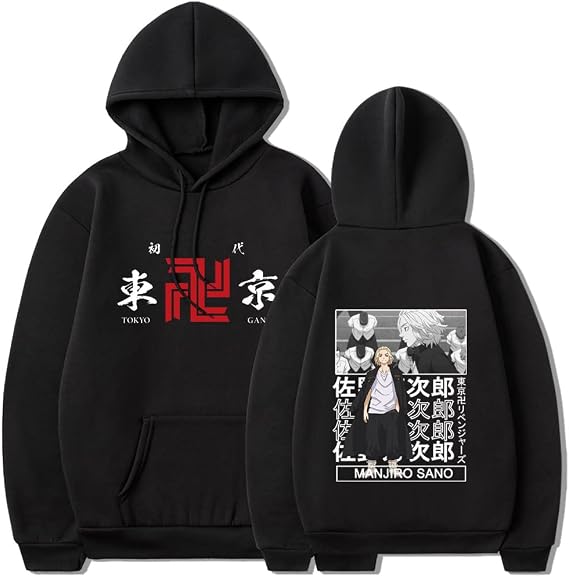 Tokyo Revengers Hoodie Adult Long Sleeve Pullover Spring Autumn Winter Hooded Sweatshirt Anime Clothing Tops Sweatshirt Casual Hoodie Sweatshirt Daily Wear Sportswear Costume Memorial Shirt