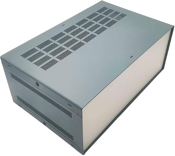 DIY Aluminum Enclosure Multipurpose (Pure aluminum enclosure with mount bar (4U) 175 x 279 x 432 mm.)