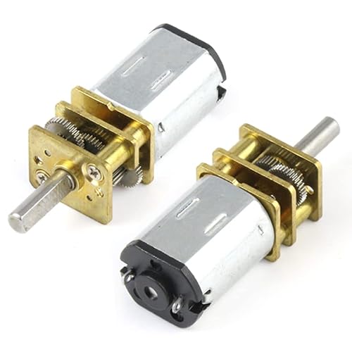 CHANCS N20 Small DC Motor 12V 20RPM Geared Motor with Metal Gearbox Motor for Electronic Equipment 2PCS