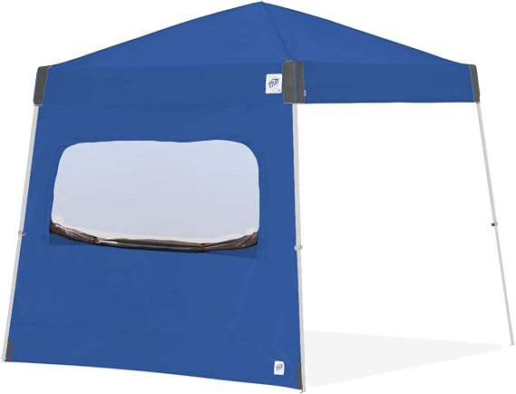 E-Z UP Single Sidewall with Screened Window, Fits 10' Angled Leg, Truss Clip Attachment, Royal Blue