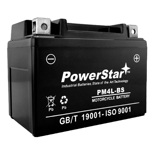 PowerStar YTX4L-BS Scooter Battery Replacement for Honda 50 Aero Spree Elite NQ50 SA50 SB50