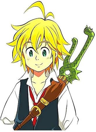Captain Meliodas Seven Deadly Sins Anime Van - Sticker Graphic Car Laptop Trucks Waterbottles Lunch Box Skateboard