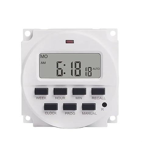 Microcomputer Digital Industrial 220V AC Electronic Time Switch With Relay Inside And Countdown Function 1Pcs