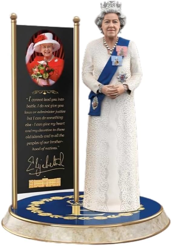 The Bradford Exchange Queen Elizabeth II: The Longest Reigning Monarch Sculpture - Diamond Jubilee Tribute, 10.2-Inches