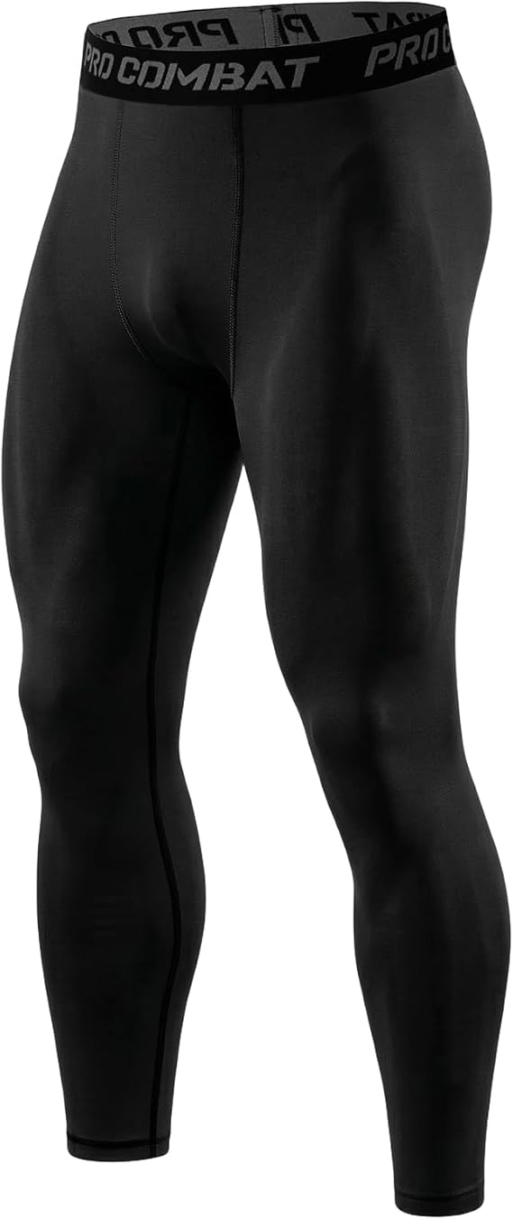 HYCOPROT Men's Compression Pants Athletic Tight,Leggings Base Layer Bottoms for Running Workout Sports Yoga Basketball