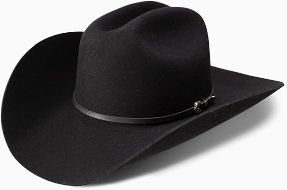 Resistol Men's Sonora 4X Fur Felt Cowboy Hat Black 7 3/8