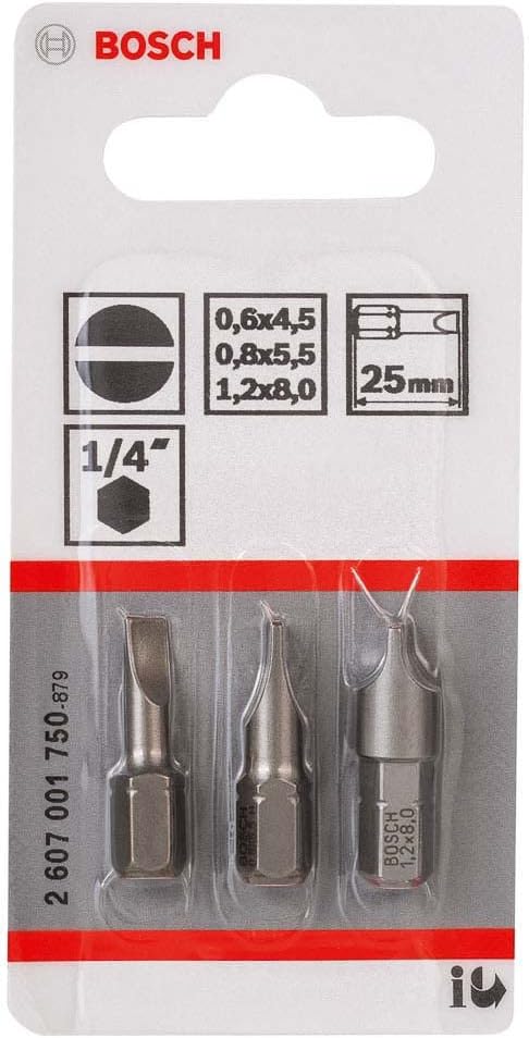 Bosch 2607001750 Screwdriver Bit Set (3-Piece)