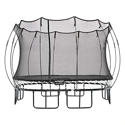 Springfree Square Backyard Trampoline with Enclosure & Hidden Frame