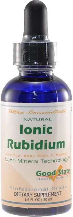 Good State Liquid Ionic Minerals - Rubidium Ultra Concentrate - (10 drops equals 5 mg) (100 servings per bottle)