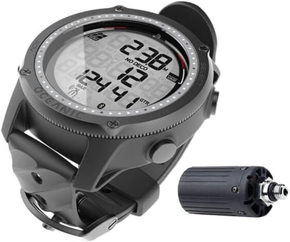 OCEANIC Geo Air Dive Watch | Connect to Your Smartphone Through DiverLog+ App | Large, Easy-to-Read Display | Air Integration | Bundle with Wireless air Transmitter