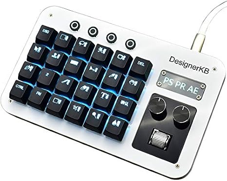 Photoshop Hot Key Macro Programming Keyboard for PS PR AE Keyboard for Designer Office Drawing Audio Video Clips Keyboard (BlueSwitch)