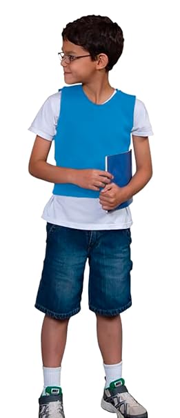 Abilitations Integrations Deep Pressure Sensory Vest, Small, Blue