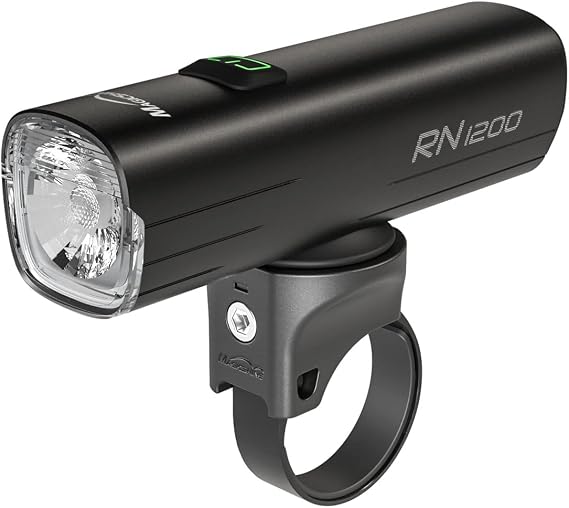 Magicshine Bike Light RN 1200, CREE LED, IPX7, 4000mAh Battery Type-C Reverse Charging, Powerful Bike Headlight Compatible with: Mountain, Kids, Street