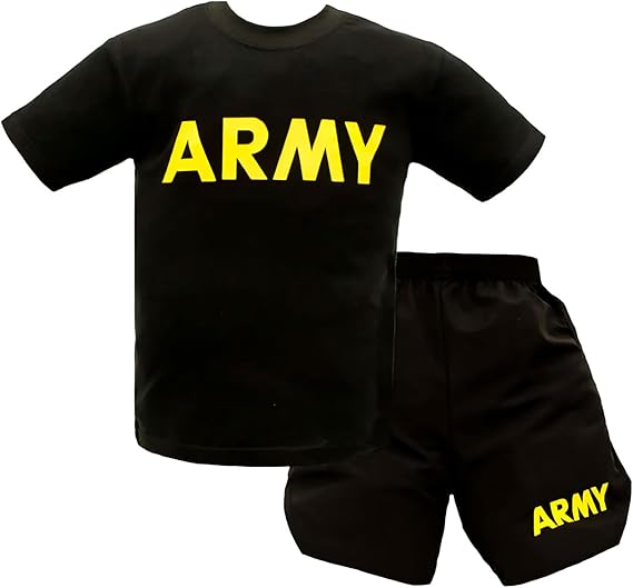 TROOPER Youth Army PT 2PC Short Set