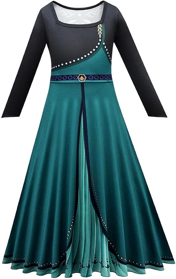 Dressy Daisy Little Girls Ice Princess 2 Coronation Costume Dress Up with Cape Halloween Birthday Party Fancy Outfits