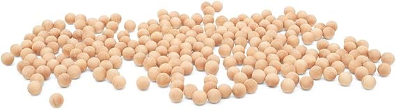 1/4 Inch Small Wood Balls, Pack of 100 Wooden Balls for Crafts and DIY Project, Hardwood Birch Wood Balls, by Woodpeckers