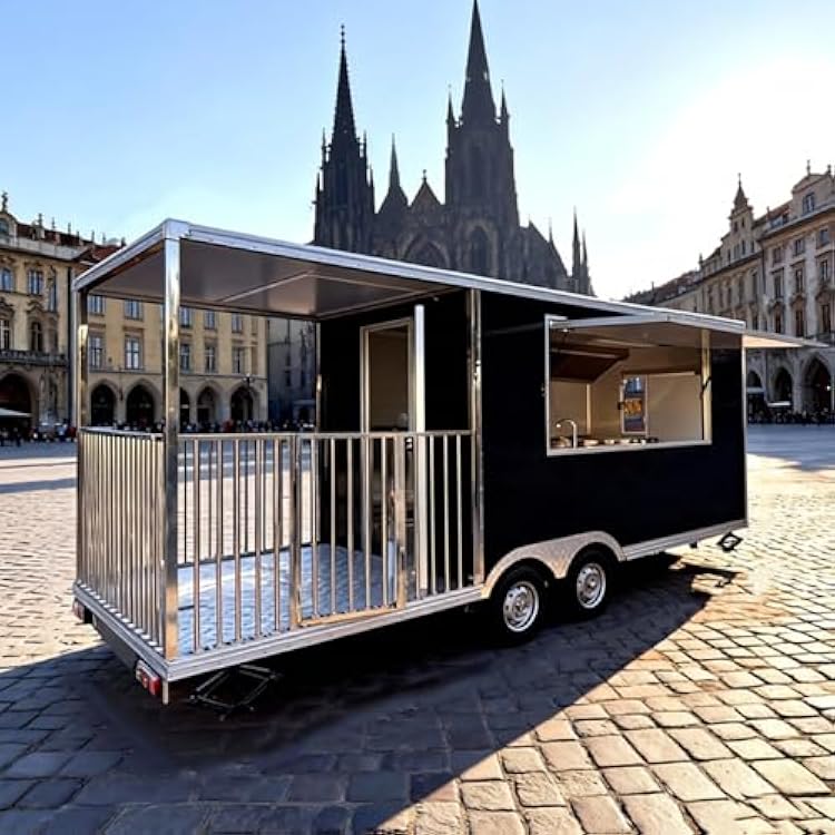 Pizza Food Trailers for Sale Concession Trailer Hotdog Cart with Wheel Commercial Coffee Bar Trailer Mobile Catering Truck Shipping Container