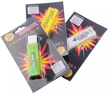 Formula? Electric Shock Chewing Gum Practical Joke Funny Trick Prank Toy (3PCS Set)