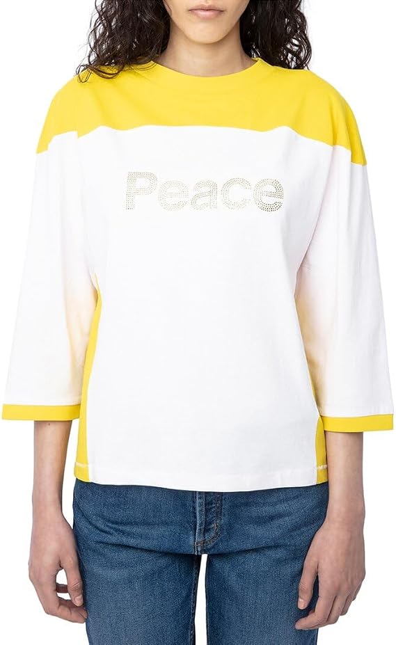 Zadig & Voltaire Womens Earl Peace T-Shirt, Xs Multi-Colored