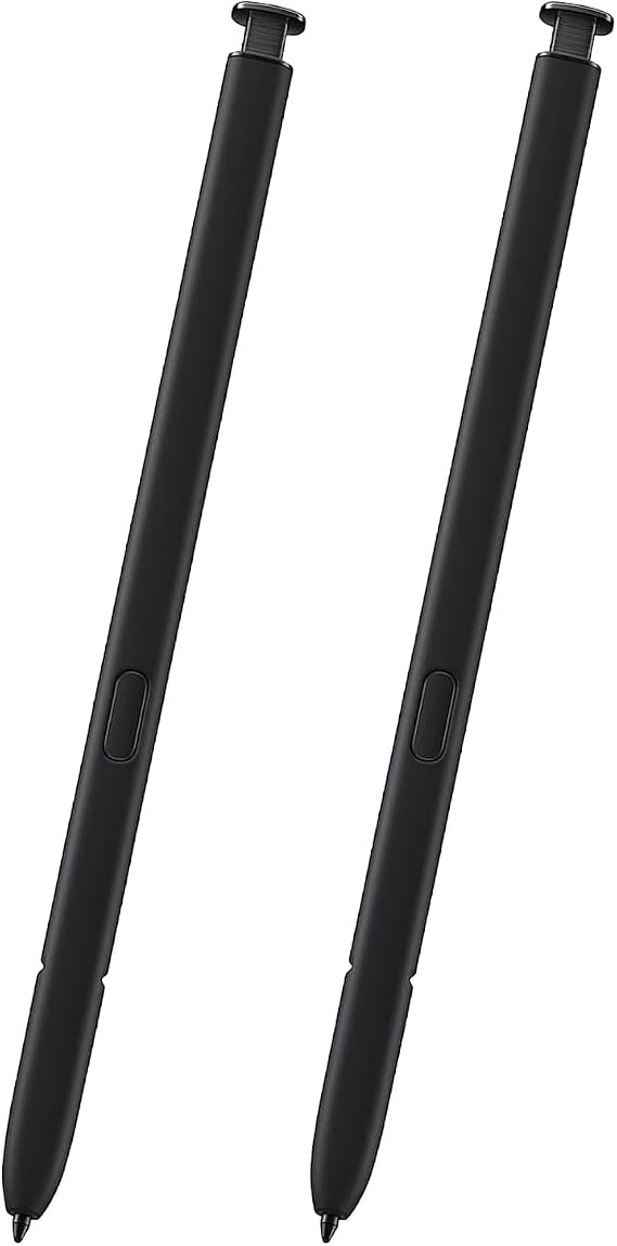 2 Pack Galaxy S23 Ultra S Pen Replacement, Phantom Black, Without Bluetooth, Precise Touch, Durable, 2 x Galaxy S23 Ultra S Pen
