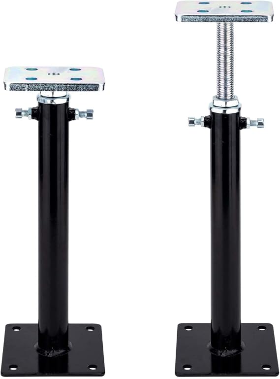 2-Pack Floor Jacks Telescoping Basement Jacks 12"-16" Adjustable Range