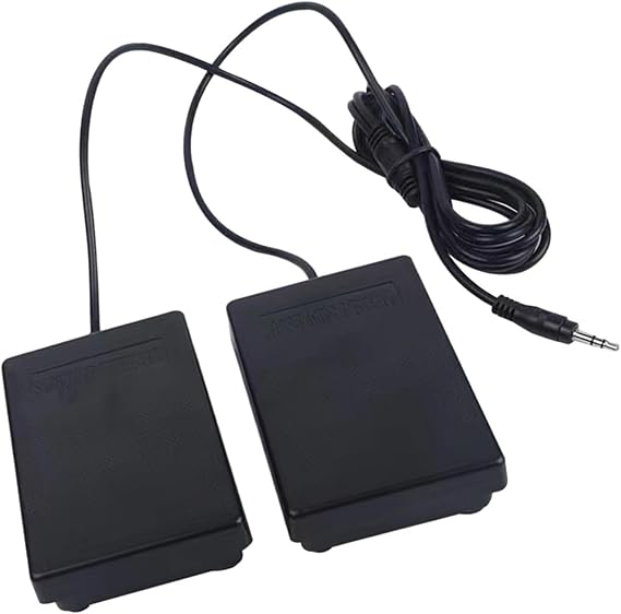 Roll Up Drum Pedal Replacement for Electronic Drum Practice Pads, 61.6 in Cable, Anti-Slip Foot Pedal for Training and Repair
