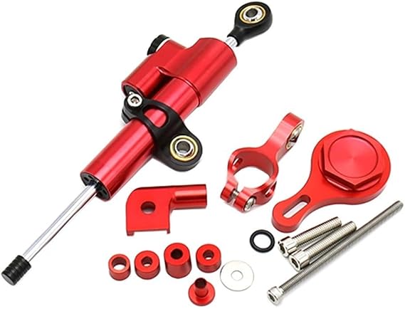 for YZF R6 2006-2020 R1 09-17 Directional Steering Damper Motorcycle Shock Absorber Accessories Damper Mount Support Kit(Red Kit)