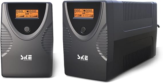 SKE UPS 1250VA+1500VA Battery Backup Power Supply Surge Protector 720W+900W Set Intelligent UPS with LCD Uninterruptible Power Supply