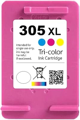 305XL Remanufactured Ink Cartridge Compatible for HP 305 305XL DeskJet 2300 Series, DeskJet Plus 4100 Series,Envy Pro 6400 Series, Envy Pro 6400 Series 1 Tri-Color