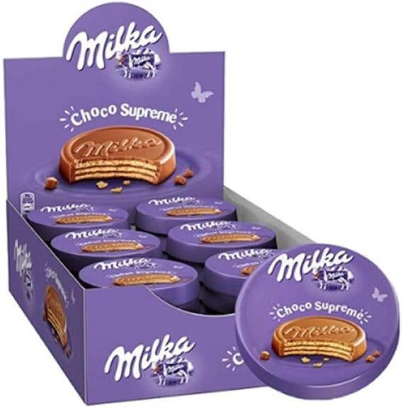 Milka Choco Biscuit Chocolate Supreme Biscuit 1.1 oz 30 g x 30 Packs Chocolate ASMR Youtube Mopan 1 piece
