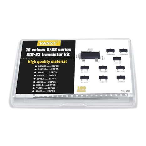 SMD Transistor SS8050 SS8550 S8050 S8550 SOT-23 Kit 9Values | 180Pcs S9012 S9013 S9014 S9015 S9018 Surface Mount Transistor