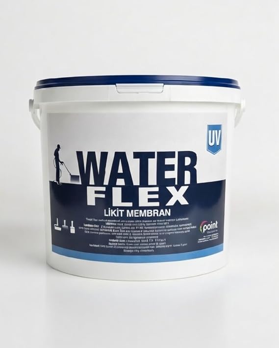 WATER FLEX - UV Dayanımlı Likit Membran (1 kg, Beyaz) / Sıvı Yalıtım Malzemesi