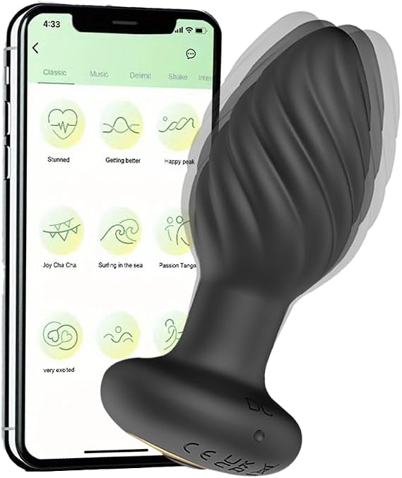 2026 Efficient Mode Edition Vibrating Button Plugs Small, 10 Vibrating & 10 Modes Plug-515A9B-1