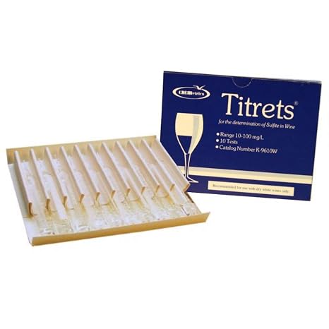 SO2 Test Kit (Titrets), 10 Tests
