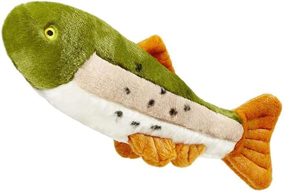 Fluff & Tuff Ruby Rainbow Trout Plush Dog Toy - 14"