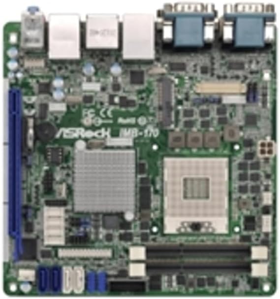 ASRock - IMB-170 - ASRock MB IMB-170 Ci7 i5 i3 Celeron Socket G2 rPGA988B Max16GB DDR3 Mini-ITX
