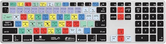 KB Covers Keyboard Cover for Apple Ultra-Thin with Num Pad - Photoshop (PS-AK-CC-2)