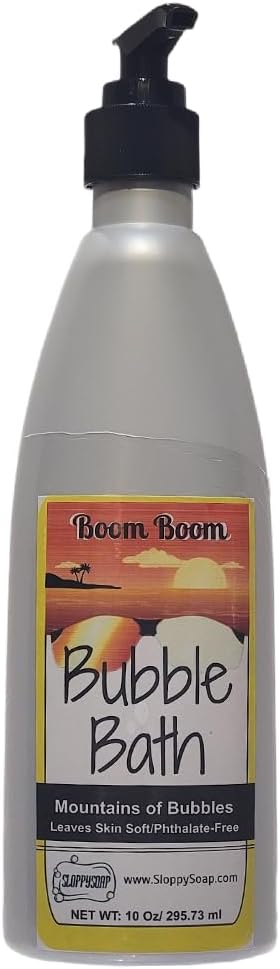 SloppySoap Boom Boom Bubble Bath, Mountains of Bubbles, 10 Oz, Phthalate-Free