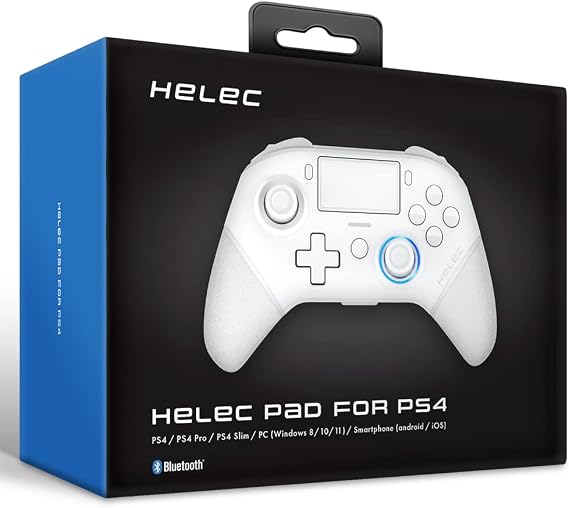 HELEC PAD FOR PS4 Controller Back button Turbo-linked wireless charging Wireless wired USB code Touch pad PC Windows Earphone jack Left and Right Asymmetric bluetooth