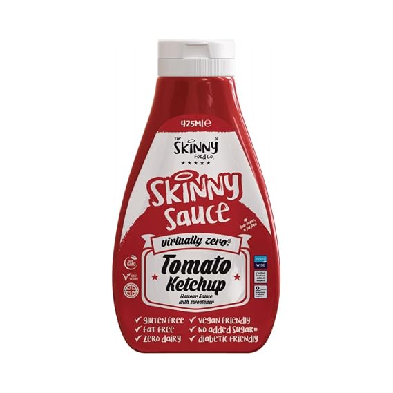 Tomato Ketchup Virtually Zero Calorie Skinny Sauce - 425ml